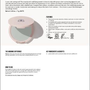 Arbonne Redness Rescue Mattifying Powder